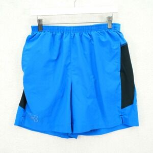 Under Armour Heatgear Blue Black Running Shorts Mesh Lined -Medium  28 / 7-